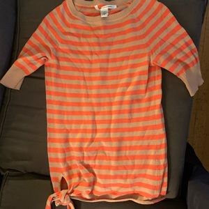 DVF sweater with side tie